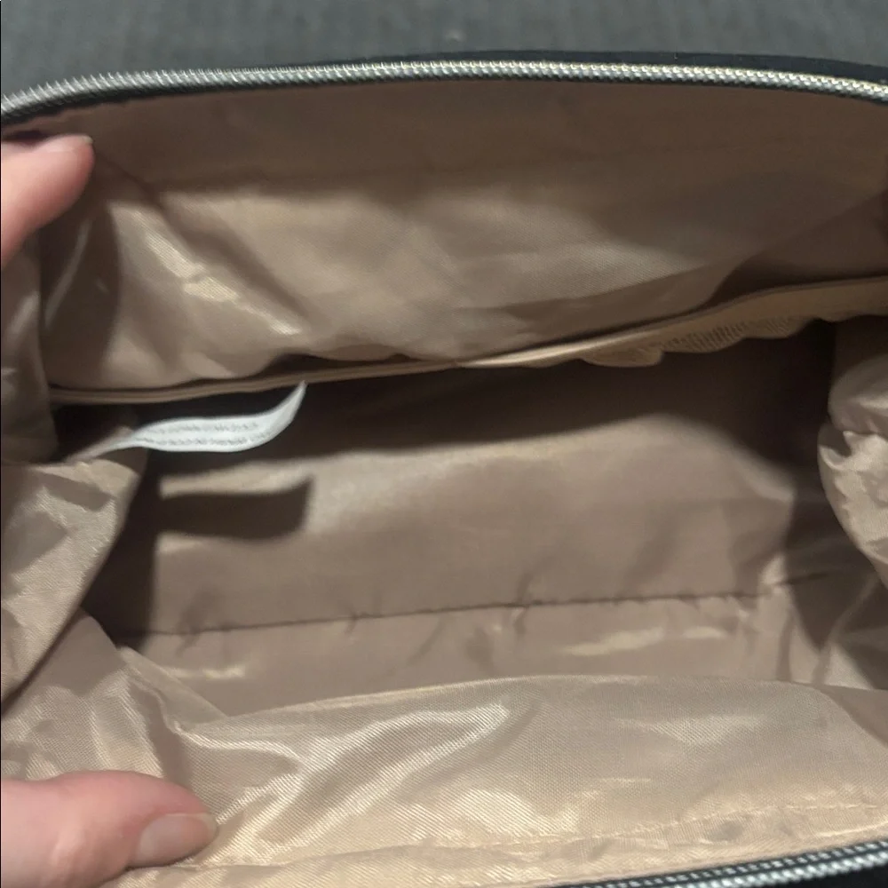 Black Quilted Makeup Bag